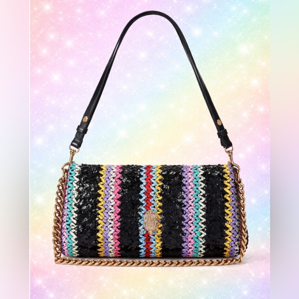 Kurt Geiger Long Kensington Woven Shoulder Bag